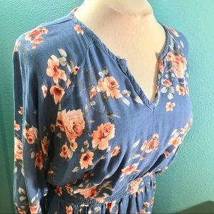 Torrid blue floral dress